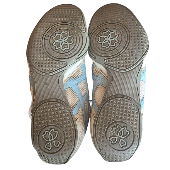 ASICS Women's White and Blue Athletic Shoes Sneakers Size 7.5 - Picture 4 of 6